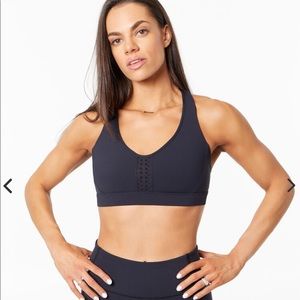 Soulcycle black sports bra in medium